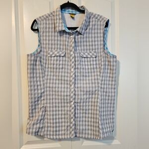 EDDIE BAUER Adventurer Shirt Womens Moisture Wicking, UPF 50, Travex Sz XLT